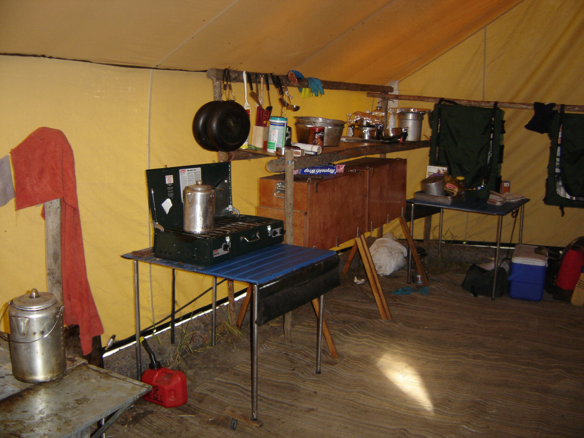 Elk hunting camp kitchen